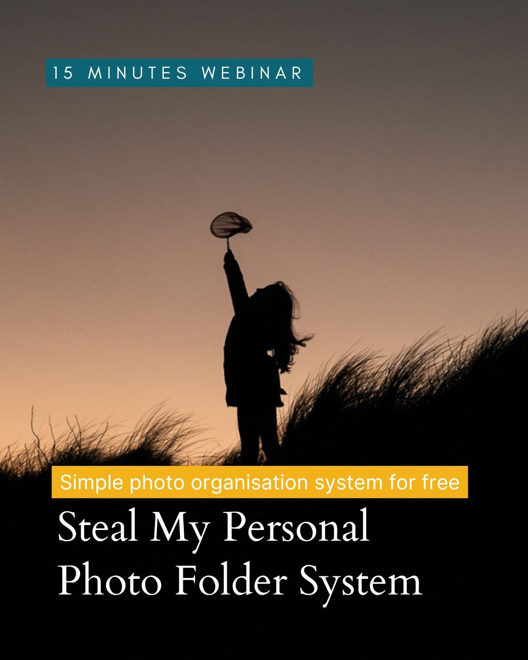 Webinar on organising photo folders efficiently.